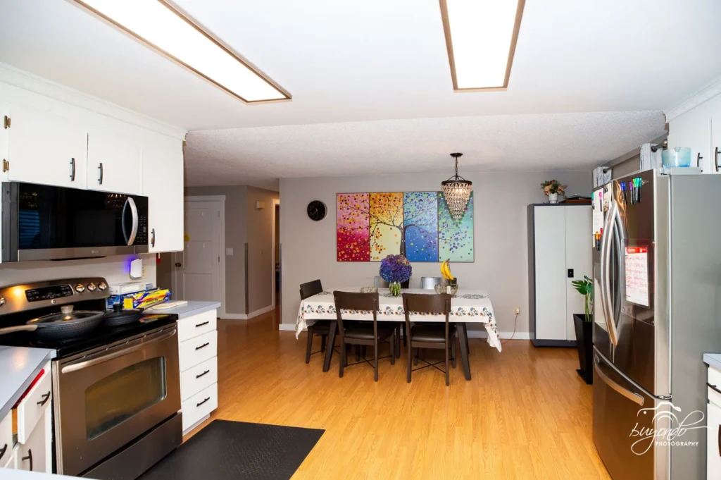 Kitchen and dining area